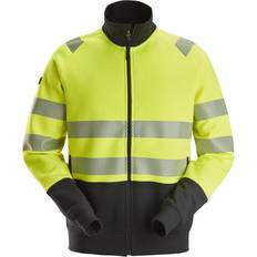 Snickers Workwear Hi-Vis sweatjakke lang lynlås klasse gul/sort