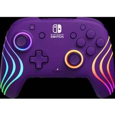 Nintendo switch controller pdp afterglow PDP Afterglow Wave Purple Gamepad Nintendo Switch Bestillingsvare, leveringstiden kan ikke oplyses