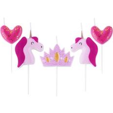 Bagetilbehør PME Prinsesse Unicorn kagelys Kagedekoration