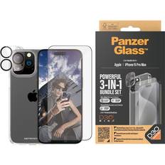 Protectores de Pantalla PanzerGlass 3-in-1 Privacy Protection Pack for iPhone 15 Pro Max