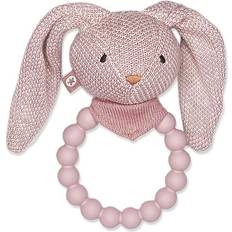 Kaniner Rangler Smallstuff Rangle, silikone Knitted Bunny Soft Powder