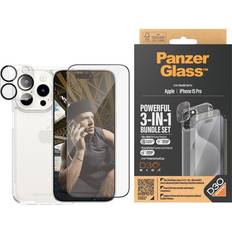 Fundas de teléfono móvil PanzerGlass 3-in-1 Protection Pack for iPhone 15 Pro