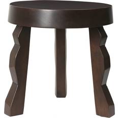 Brown Seating Stools Ferm Living Faye ball Seating Stool