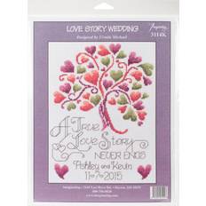 Imaginating counted cross stitch kit 7.5"x10"-love story 14 count