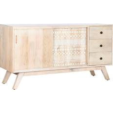 Dkd Home Decor Vit Naturell Mangoträ 145 Sideboard