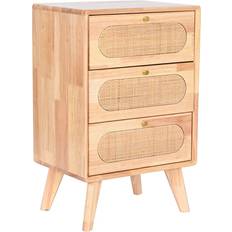 Beige Chest of Drawers Dkd Home Decor Natural Metal Rubber wood Chest of Drawer