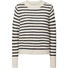 Lollys Laundry Dame Sweatere Lollys Laundry Dane Jumper Black Stripe