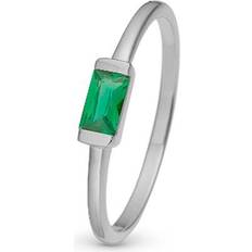 Grå Ringe Christina Ringe Green Single Baguette