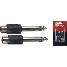 Stagg AC-PMCFH Adaptatör RCA Hona/JACK Mâle 6,35