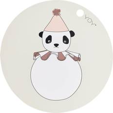 Migliori_valutati Sottopentole OYOY Placemat Panda Pompom Offwhite