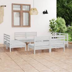 Wood Outdoor Lounge Sets vidaXL Solid Pinewood Garden Outdoor Lounge Set