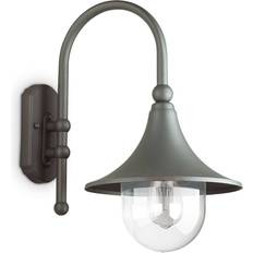 C Plafoniere da Parete Ideal Lux Lampada Cima Ap1 Antracite 46 cm Plafoniera da Parete