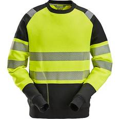 Hauts de travail Snickers High-Vis Class 2 Sweatshirt - High Vis Yellow/Black