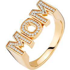 Gullbelagt Ringer Maria Black Mom Ring - Gold/Blue