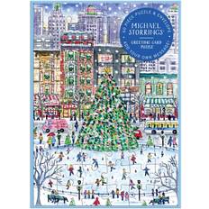 Galison Puzzles Galison Michael Storrings Christmas in the City Greeting Card Puzzle