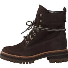 Timberland Dame Ankelstøvletter Timberland Courmayeur Valley Yellow Boot Dark Walnut, Female, Sko, Boots, Boots, Svart