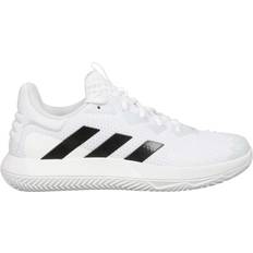 47 ⅓ Chaussures de sport pour raquette Adidas SoleMatch Control Terre Battue - Cloud White/Core Black/Matte Silver