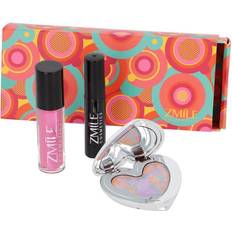 Zmile Cosmetics Vegan pop-art makeup travel kit beauty lipgloss eyeshadow 3pcs