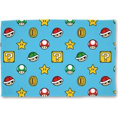Super Mario Continue Fleece Blankets Blue