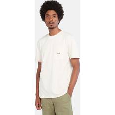 Timberland T-Shirts Timberland Baumwoll-t-shirt Mit Tasche Für Herren In Beige No Color, Größe No Color