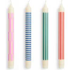 Hay Stearinljus Hay Pattern Crisp mix Stearinljus 24cm 4st