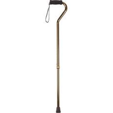 Training Equipment Drive Medical Foam Grip Offset Handle Walking Cane, Bronze