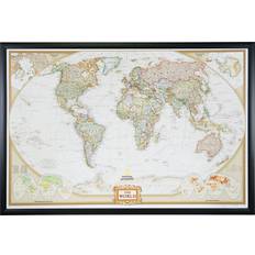 Photo Frames Craig Wayfarer 24x36 Executive World Push Pin Map Gallery