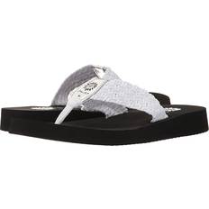 Yellow Box Women's Soleil Wedge Sandal - White/Silver