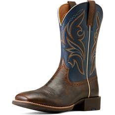 Blue - Men Riding Shoes Ariat Mens Sport Knockout Western Boots