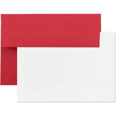 Red Cards & Invitations Jam Paper Stationery Set A2 Size Red 25/Pack