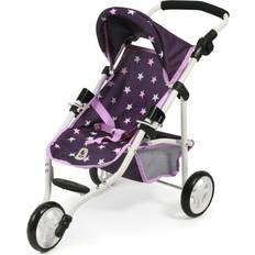 Bayer Chic 2000 612-71 jogging buggy lola, dockvagn, stjärnor lila