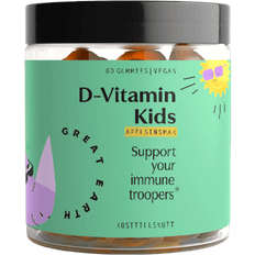 D vitamin kids Great Earth D-Vitamin Kids 60 Tabletter 60 stk
