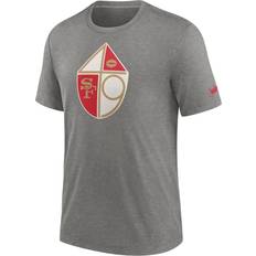 Nike Men's Heather Charcoal San Francisco 49ers Rewind Logo Tri-Blend T-Shirt