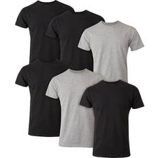 Hanes Cotton T-shirts Hanes Men's Ultimate 6pk. Crewneck T-Shirts Black Black