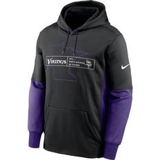 Clothing Nike Men's Minnesota Vikings Overlap Black Pullover Hoodie