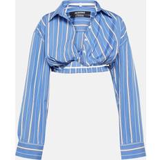 Cropped Dresses Jacquemus La Chemise Bahia cotton shirt blue