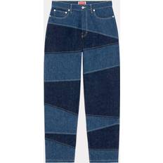 Kenzo Herr Jeans Kenzo Patchwork Botan Loose Jeans - Blue