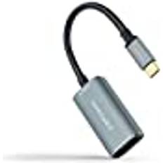 Nanocable 10.16.4104-G USB-C A DisplayPort 8K Aluminio 15 cm