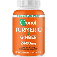 Turmeric Curcumin with Black Pepper Ginger, 2400mg