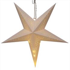 Estrellas de Adviento Casaria Papel Luminosa Colgante 60 cm 5 Puntas 10 LED Motivo Estrellas Estrella de Adviento