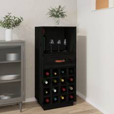 vidaXL 45x34x100 massivt fyrretræ Vinreol