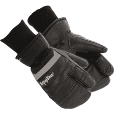 Black Mittens Refrigiwear insulated 3-finger lined suede leather mitt