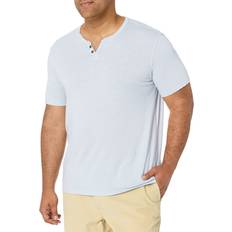 Burnout Button Notch Neck Skjorta - Blå Dimma