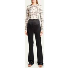 Sort Satin Leena Bukser - Sort