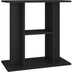 vidaXL black, 60 Aquarium Stand Fish Tank Stand Base Sonoma Engineered Wood