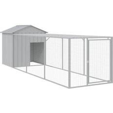 vidaXL Chicken Cage with Run Light