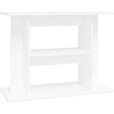 VidaXL Fisk & Krybdyr Kæledyr vidaXL Akvariebord 80x35x60 konstrueret træ hvid