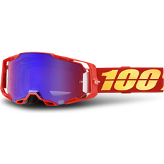 Matériel de ski 100% Percent Armega Nuketown, lunettes miroirs couleur: Rouge/Jaune Rouge/Bleu Réfléchissant