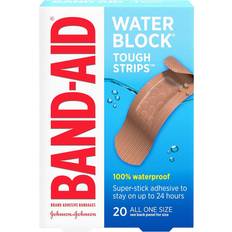 Band-Aid Brand Water Block Tough Strips Waterproof Bandages 20-pack