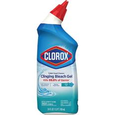 Clorox bleach bathroom cleaner Clorox Clinging Bleach Gel Toilet Bowl Cleaner Mist